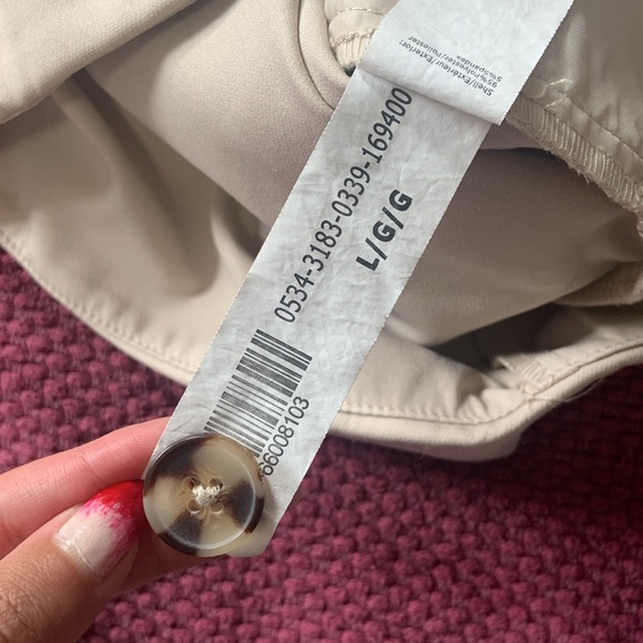 STREETWEAR SOCIETY SIZE L Beige High-waisted Pleated Shorts - Picture 8 of 9